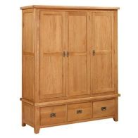 See more information about the Cotswold Oak 3 Door 3 Drawer Wardrobe